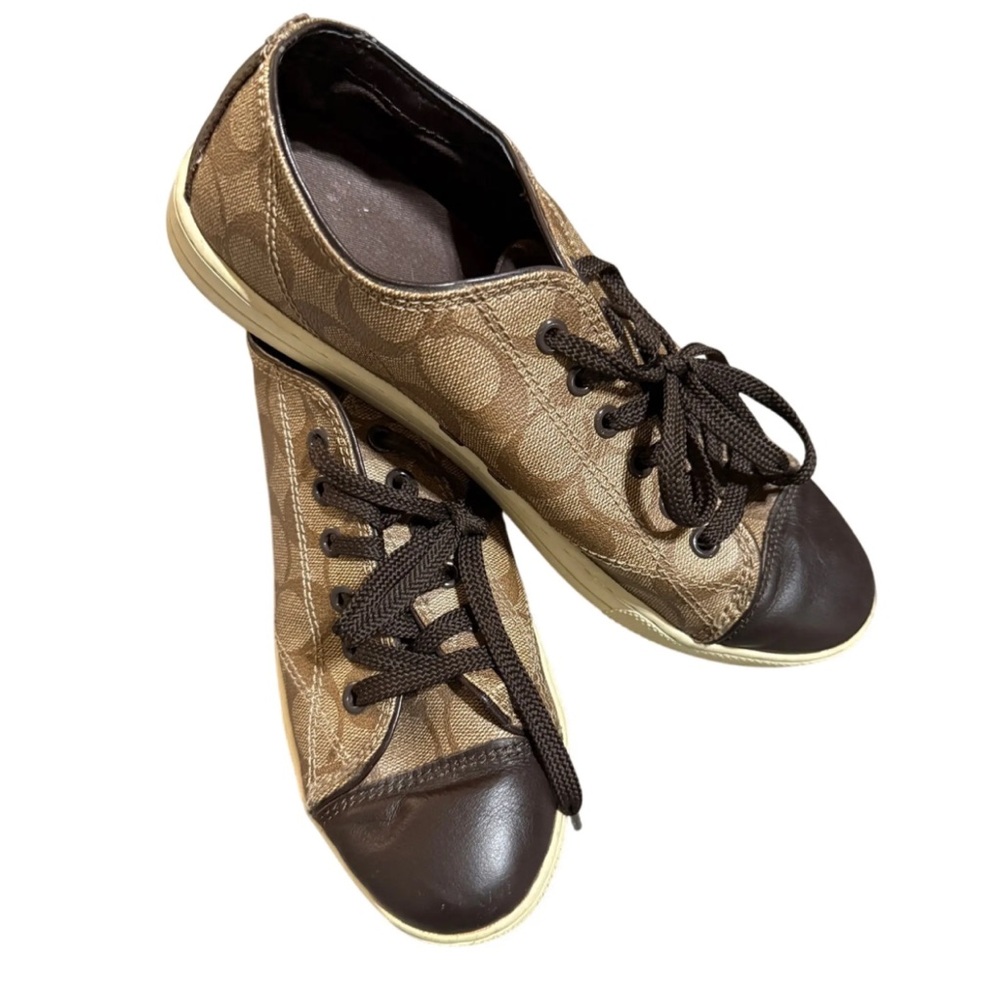 Coach Women's Tan and Brown Sneakers